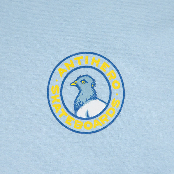 Anti Hero Skateboards - Pigeon Round T-Shirt - Light Blue / Multi