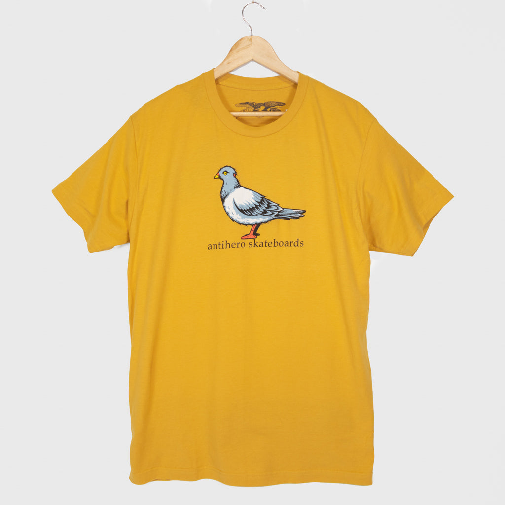 Anti Hero Skateboards Big Pigeon Ginger Yellow T-Shirt 