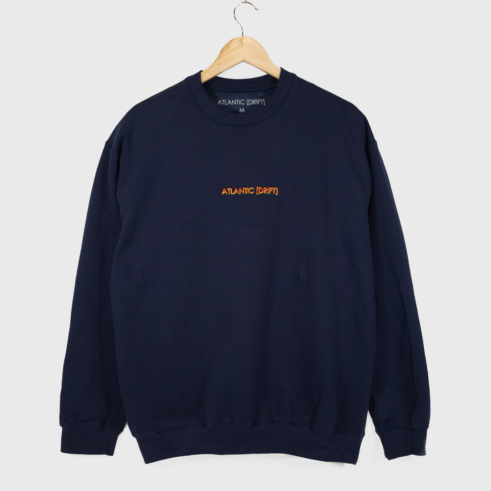 Atlantic Drift Title Navy Crewneck Sweatshirt