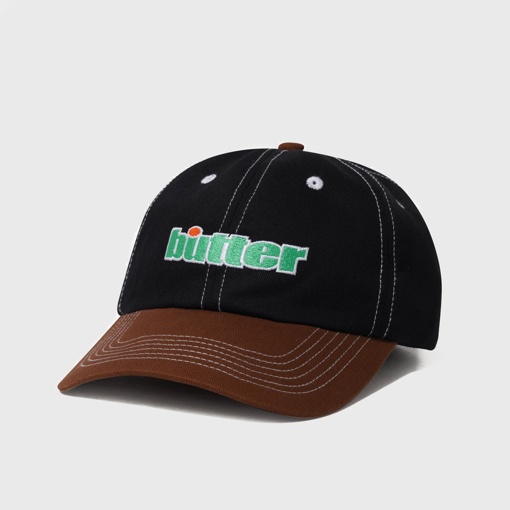 Butter Goods - Ace 6 Panel Cap - Black / Brown