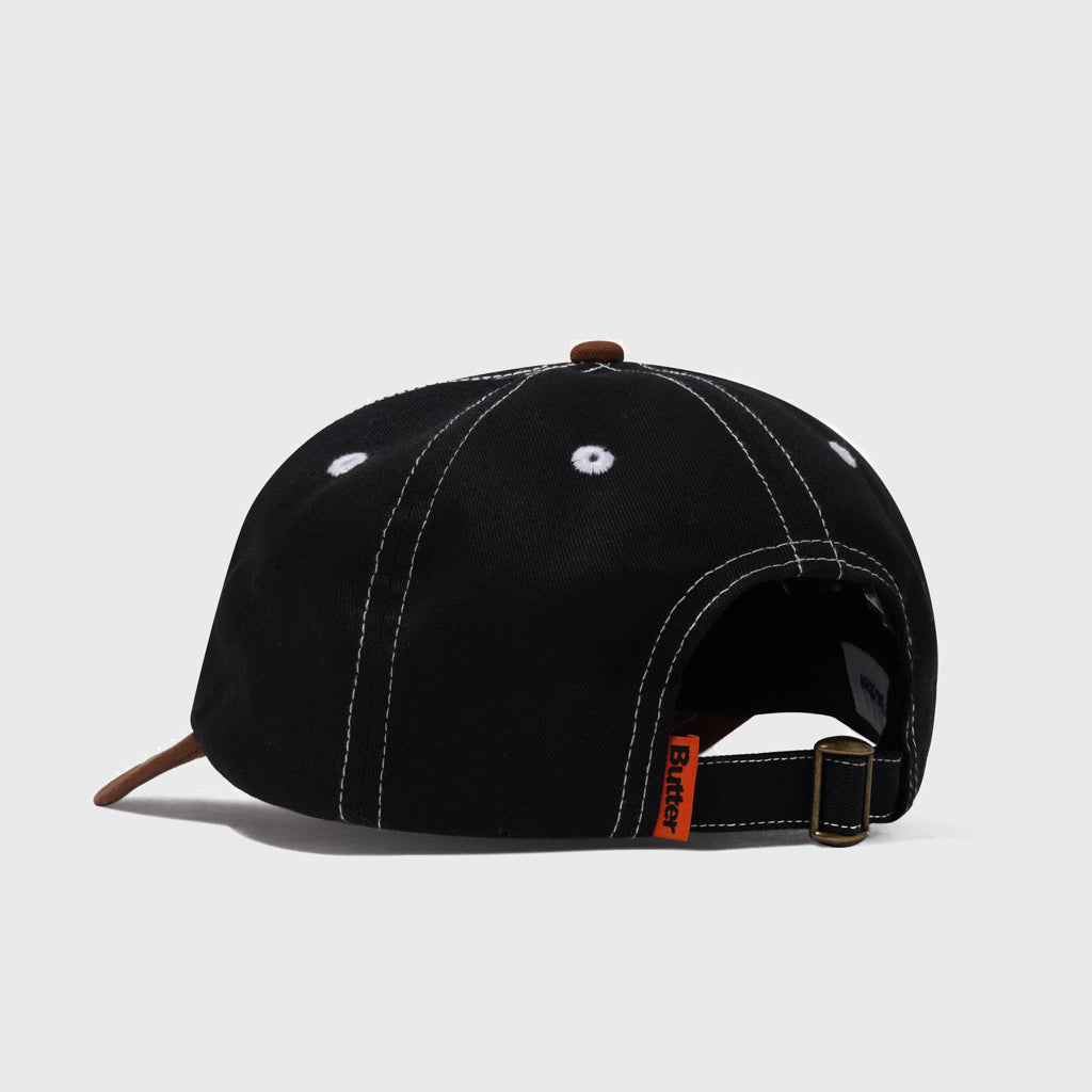 Butter Goods - Ace 6 Panel Cap - Black / Brown