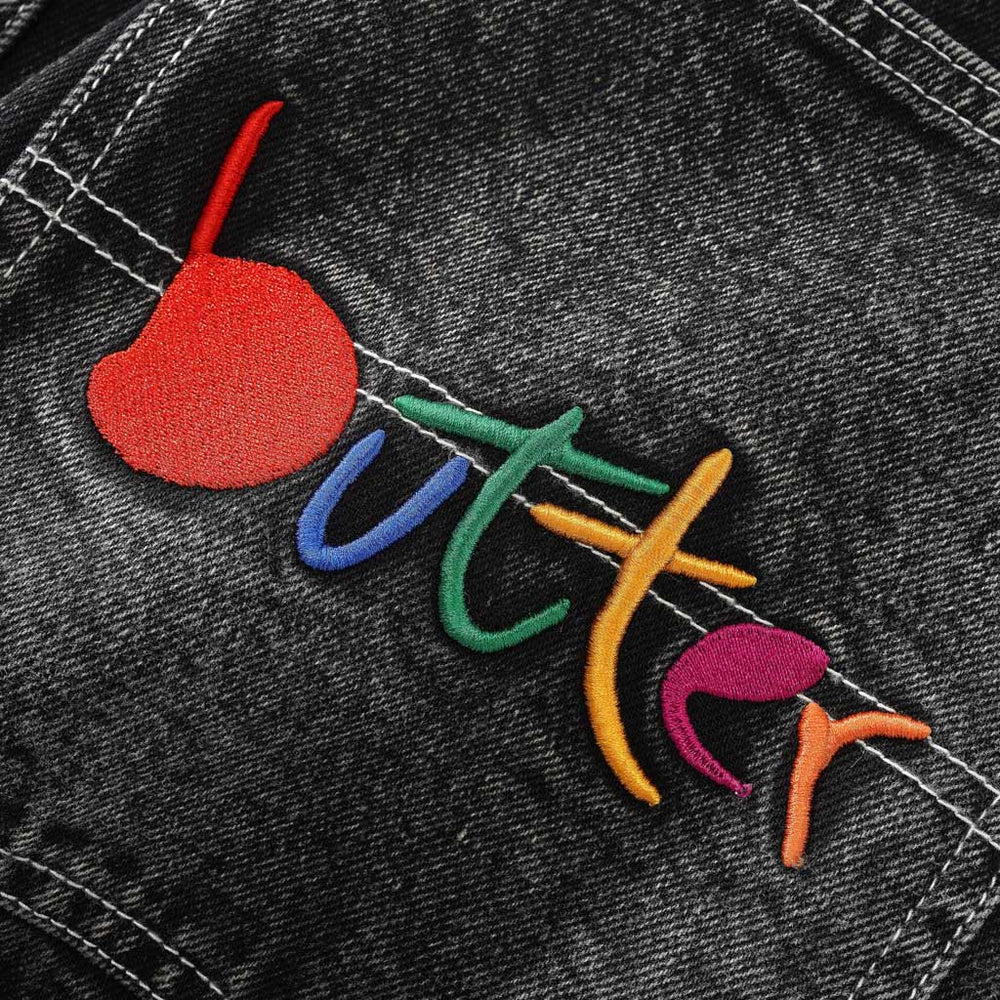 Butter Goods Art Denim Jeans Washed Black Welcome Skate Store