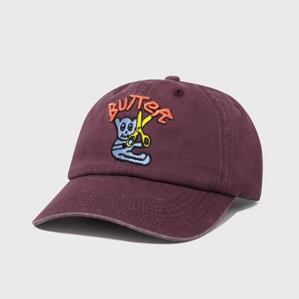 Butter Goods - Bear 6 Panel Cap - Wine