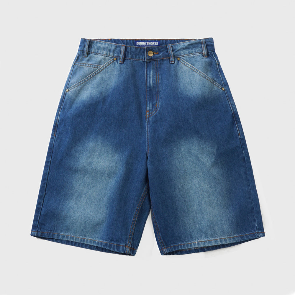 Butter Goods Washed Slub Blue Encounter Denim Shorts