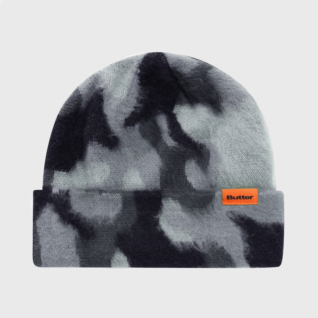 Butter Goods - Mohair Camo Beanie - Charcoal