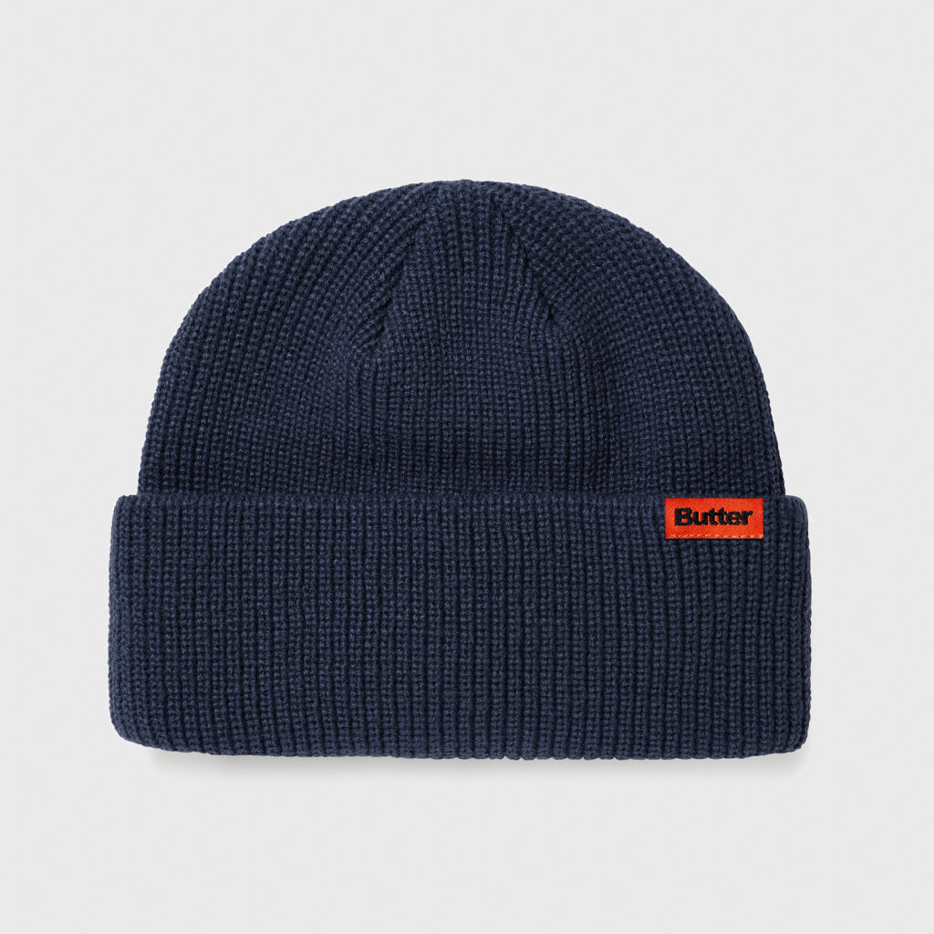 Butter Goods - Tall Wharfie Beanie - Navy