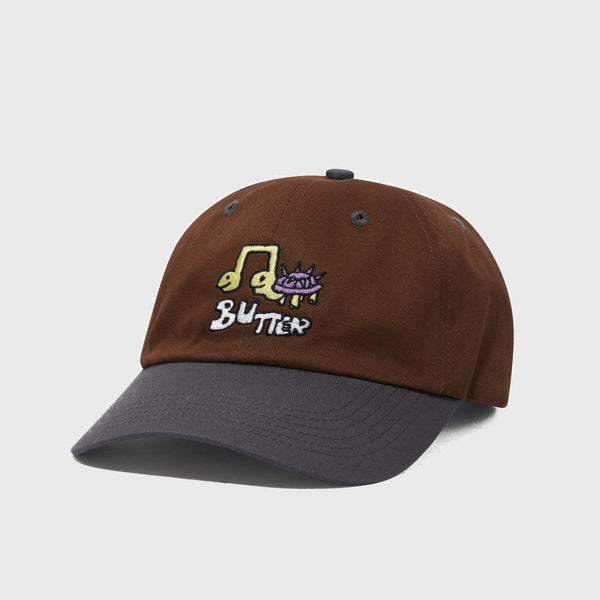 Butter Goods - Turtle 6 Panel Cap - Walnut / Steel