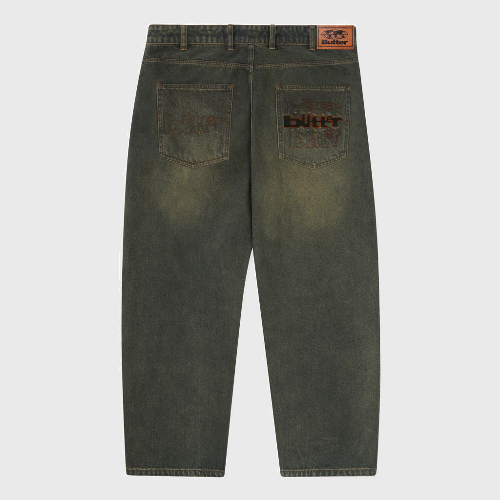 Butter Goods - Warped Denim Jeans - Dirty Wash Indigo