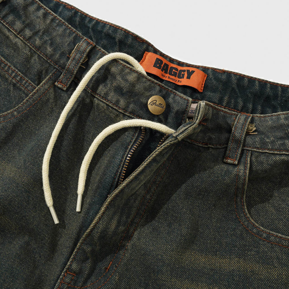 Butter Goods - Warped Denim Jeans - Dirty Wash Indigo