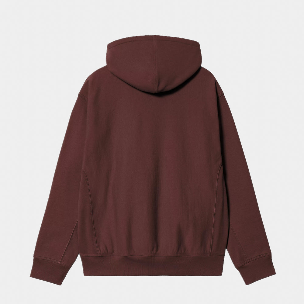 Carhartt WIP - American Script Pullover Hooded Sweatshirt - Amarone