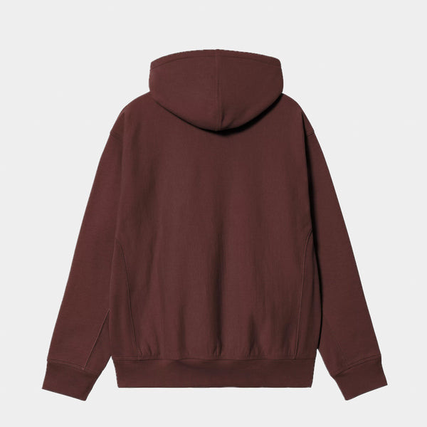 Carhartt WIP - American Script Pullover Hooded Sweatshirt - Amarone