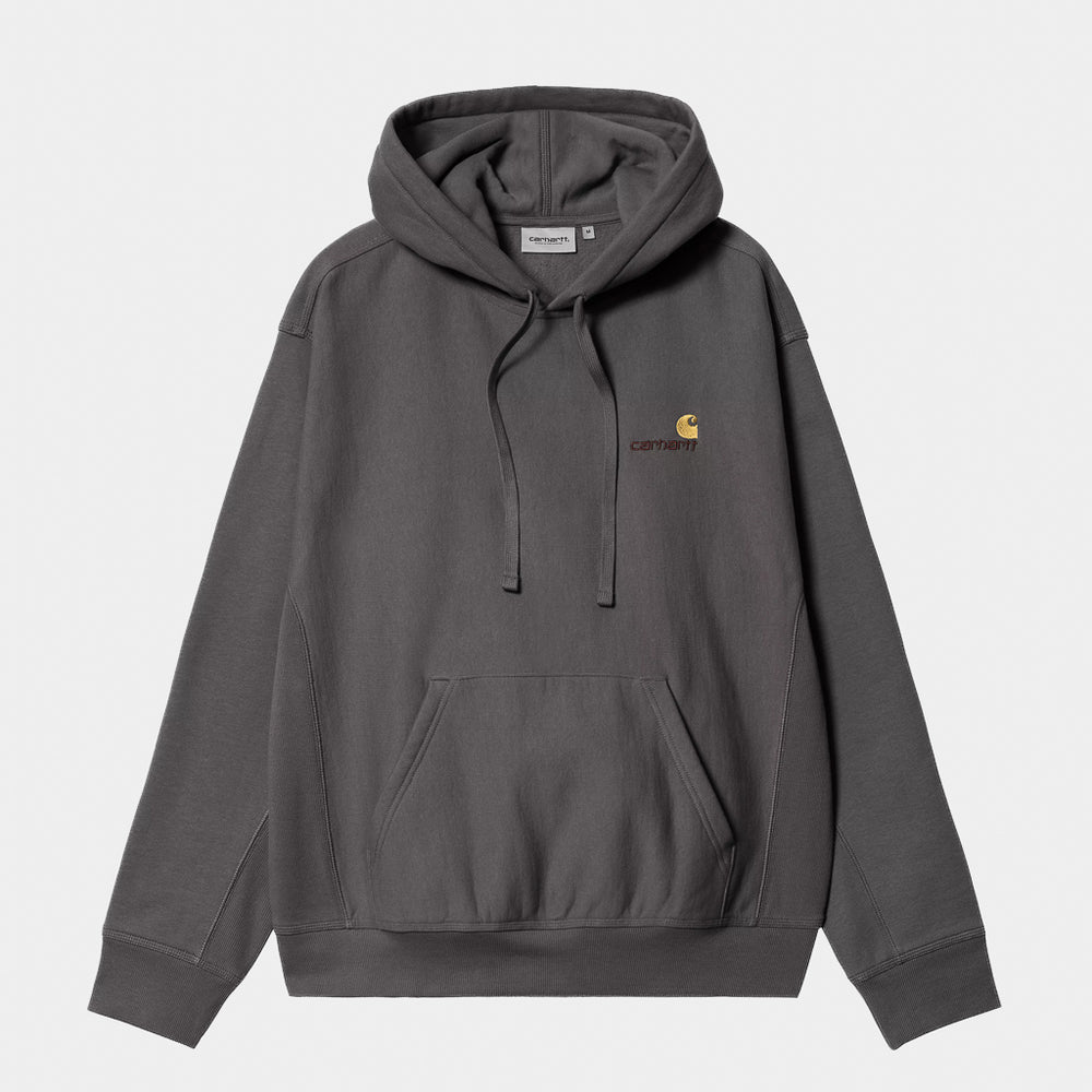 Carhartt WIP - American Script Pullover Hooded Sweatshirt - Graphite