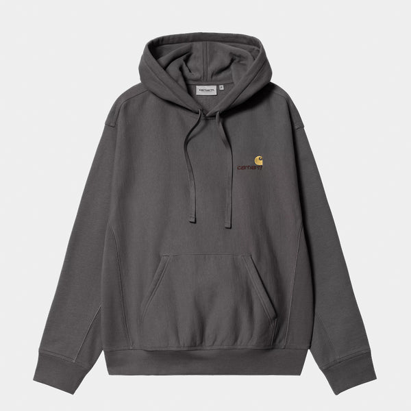 Carhartt WIP - American Script Pullover Hooded Sweatshirt - Graphite