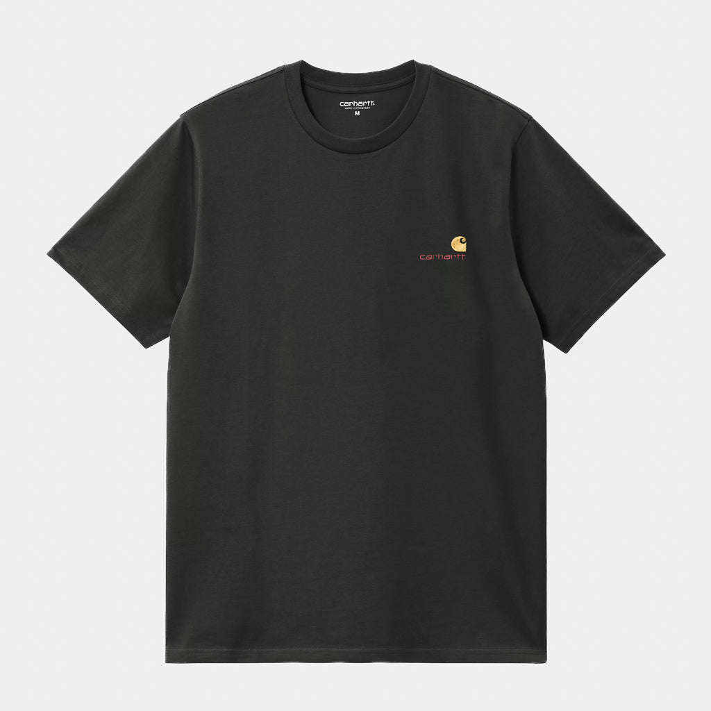 Carhartt WIP American Script Dark Raven T-Shirt