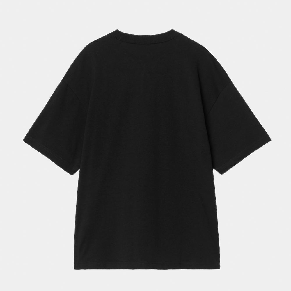 Back Of Carhartt WIP Blackletter Black Boxy T-Shirt 
