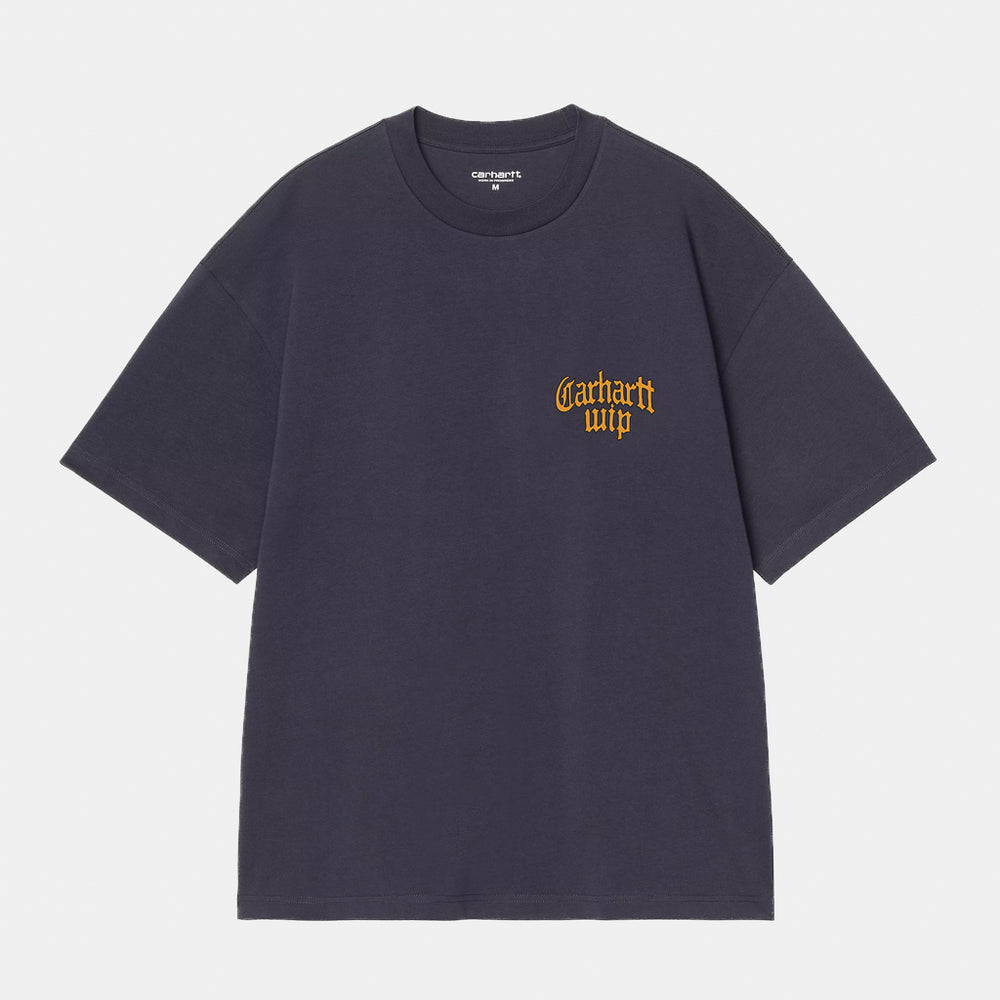 Carhartt WIP Blackletter Dark Navy Boxy T-Shirt 