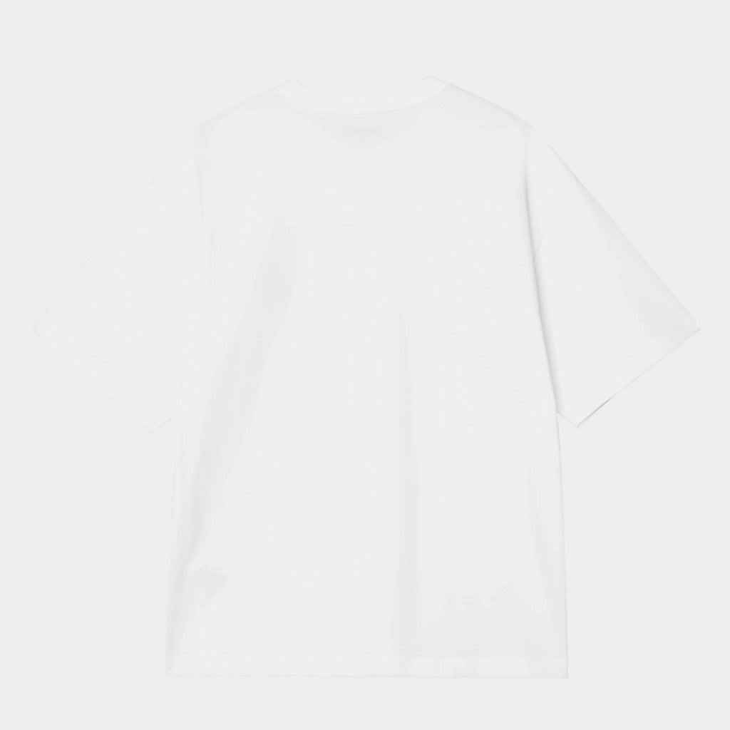 Back Of Carhartt WIP Blackletter White Boxy T-Shirt 