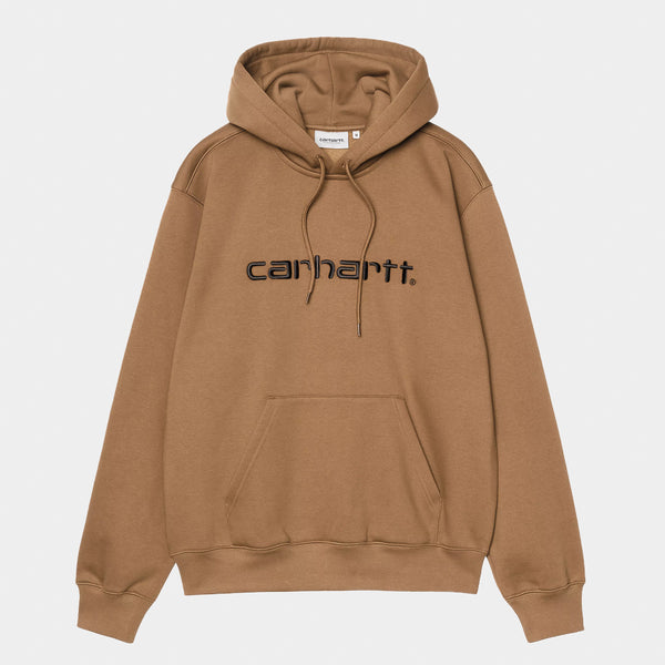 Carhartt WIP - Carhartt Pullover Hooded Sweatshirt - Hamilton Brown / Black