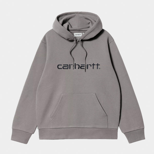 Carhartt WIP - Carhartt Pullover Hooded Sweatshirt - Shady Grey / Dark Navy