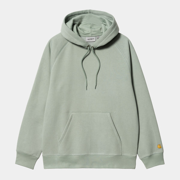 Carhartt WIP - Chase Pullover Hooded Sweatshirt - Glassy Teal / Gold