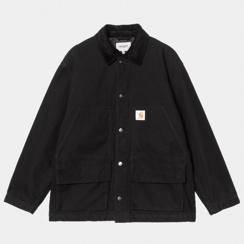 Carhartt WIP - Lander Jacket - Black / Black (Stone Washed)
