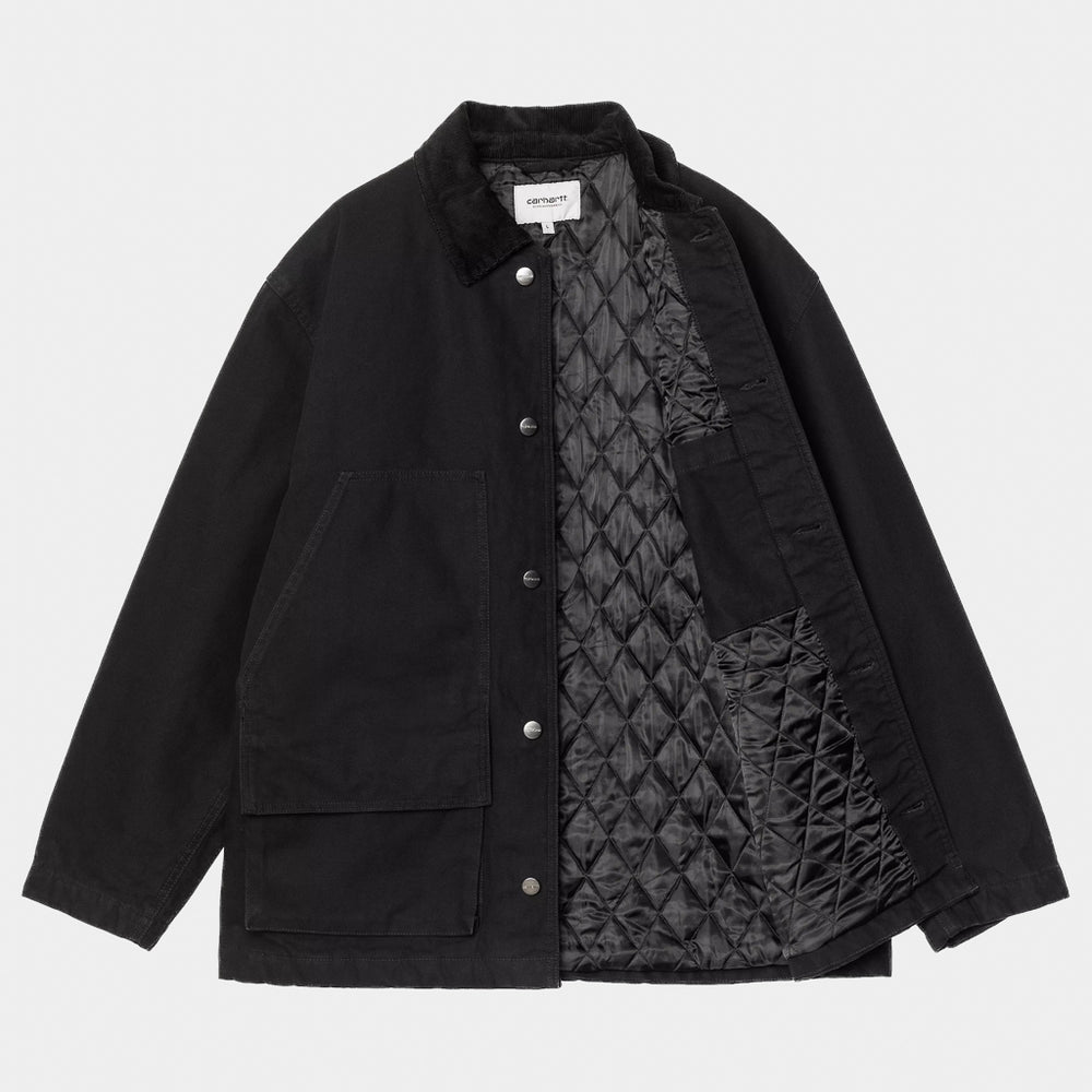 Carhartt WIP - Lander Jacket - Black / Black (Stone Washed)