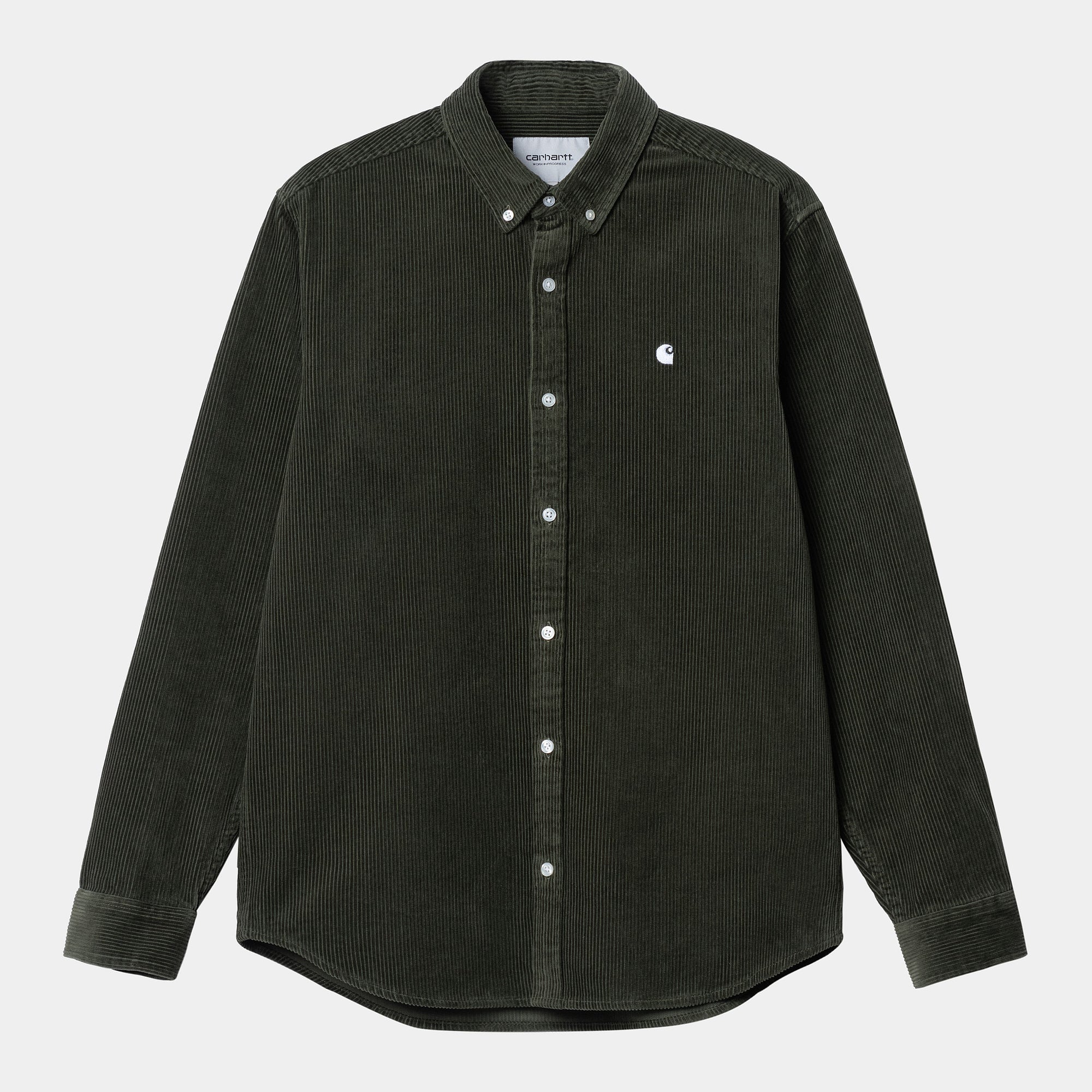 Carhartt WIP Plant Green Madison Corduroy Longsleeve Shirt