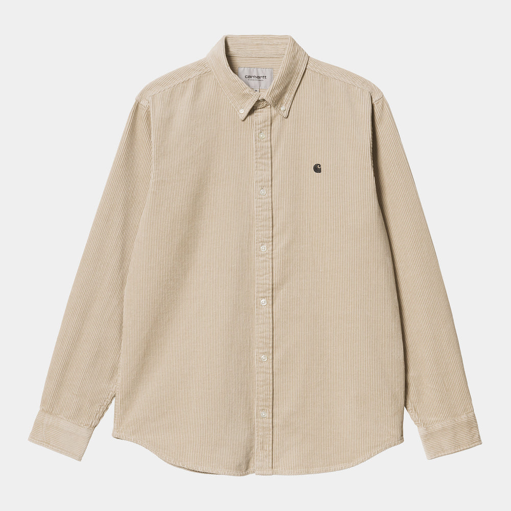 Carhartt WIP Wall Brown Madison Corduroy Longsleeve Shirt