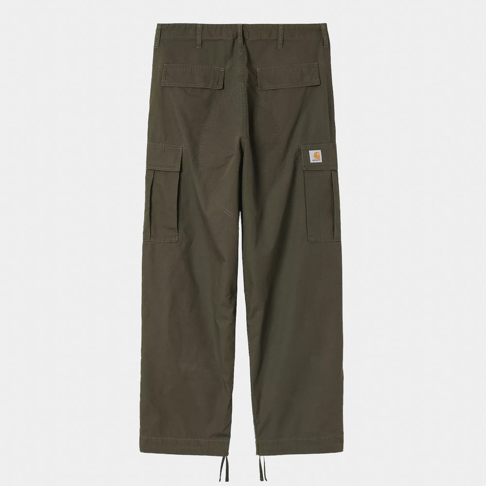 Back Of Carhartt WIP Cypress Green Cotton Ripstop OG Cargo Pant