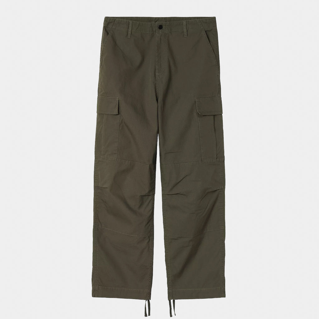 Front Of Carhartt WIP Cypress Green Cotton Ripstop OG Cargo Pant