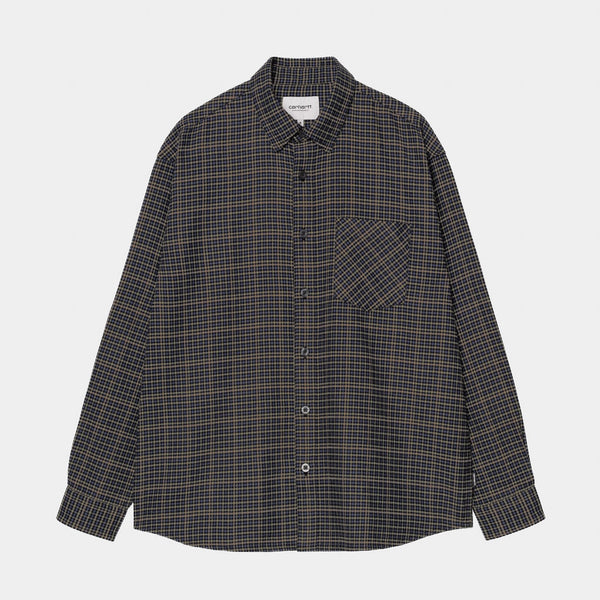 Carhartt WIP - Todrick Longsleeve Flannel Shirt - Todrick Houndstooth / Blue