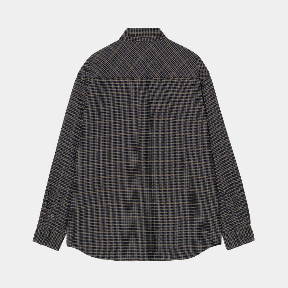 Carhartt WIP - Todrick Longsleeve Flannel Shirt - Todrick Houndstooth / Blue