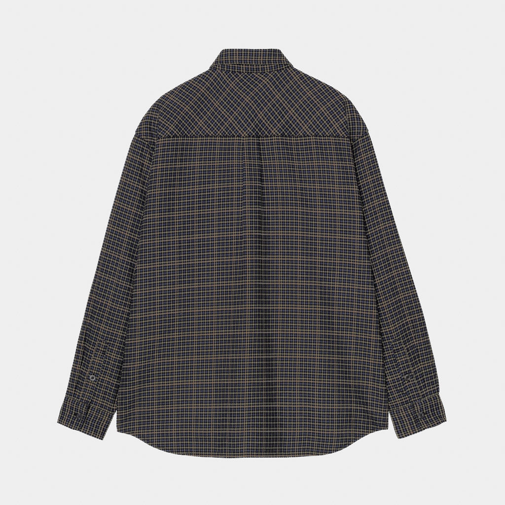 Carhartt WIP - Todrick Longsleeve Flannel Shirt - Todrick Houndstooth / Blue