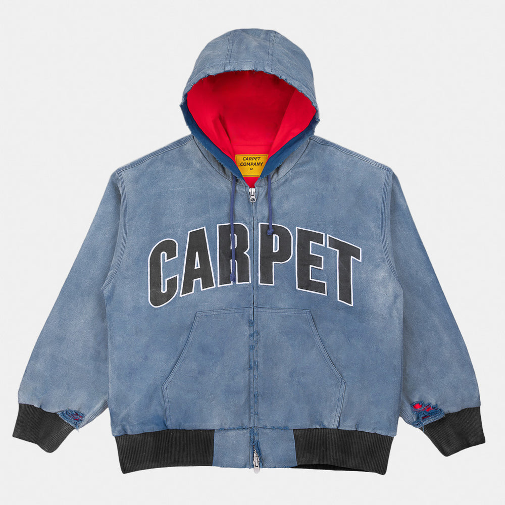 Carpet Company - Battered Varsity Work Jacket - Washed Navy