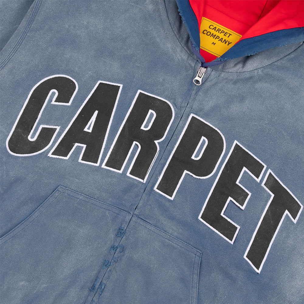 Carpet Company - Battered Varsity Work Jacket - Washed Navy