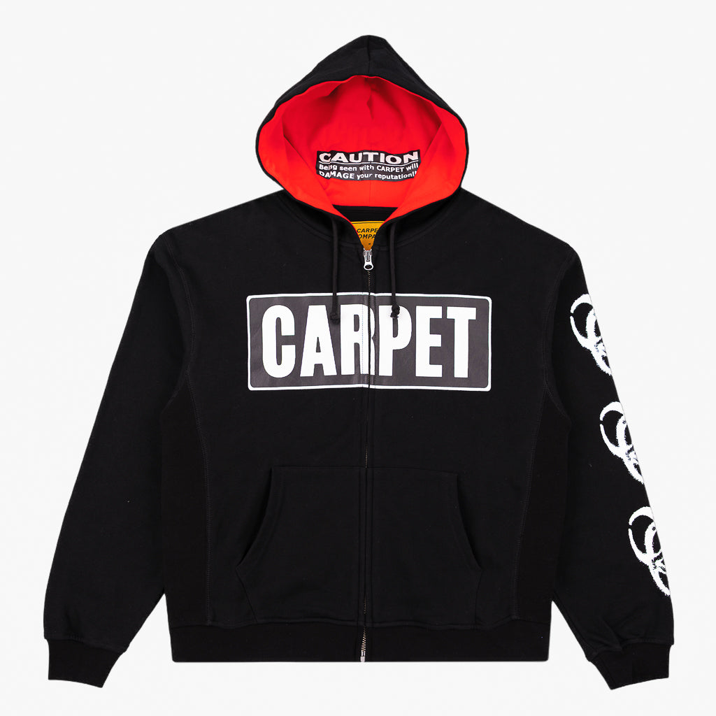 Carpet Company - Biohazard Zip Hooded Sweatshirt - Black