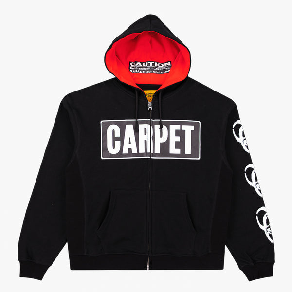 Carpet Company - Biohazard Zip Hooded Sweatshirt - Black