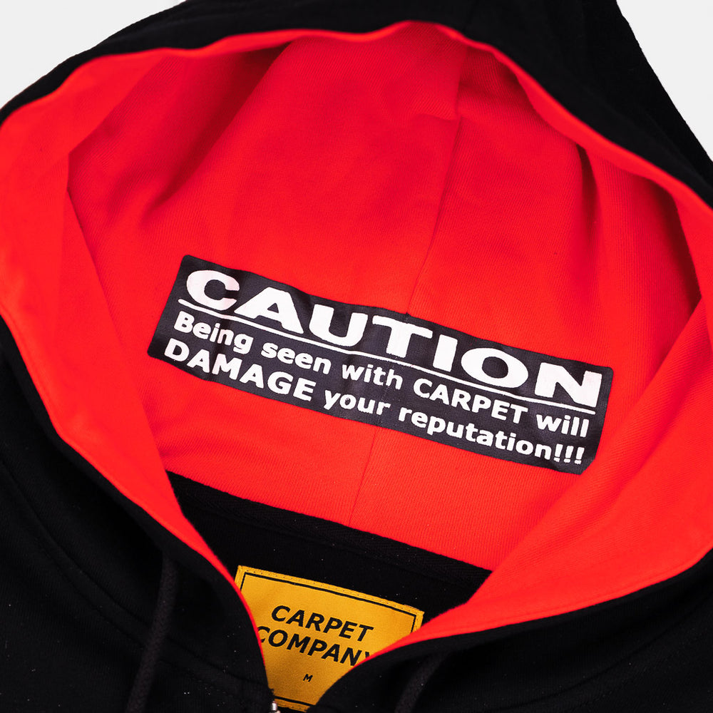 Carpet Company - Biohazard Zip Hooded Sweatshirt - Black