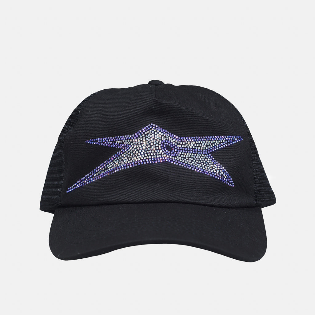 Carpet Company - Bizarro Rhinestone Trucker Cap - Black