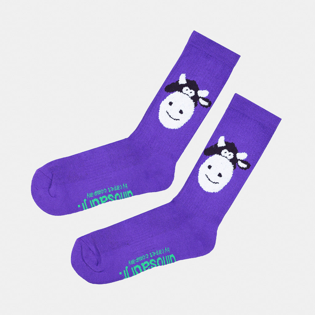 Carpet Company - Dinosaur Jr. Cow Socks - Purple