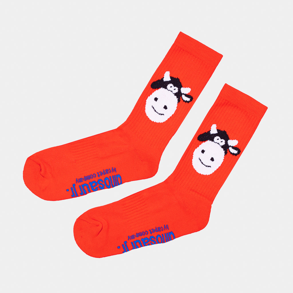 Carpet Company - Dinosaur Jr. Cow Socks - Red