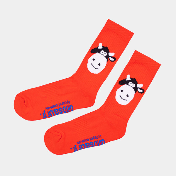Carpet Company - Dinosaur Jr. Cow Socks - Red