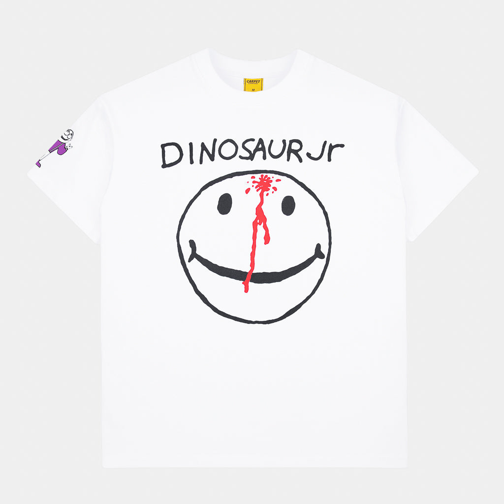 Carpet Company - Dinosaur Jr. Smiley T-Shirt - White
