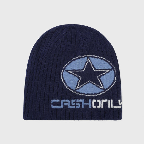 Cash Only - All Weather Skull Beanie - Navy
