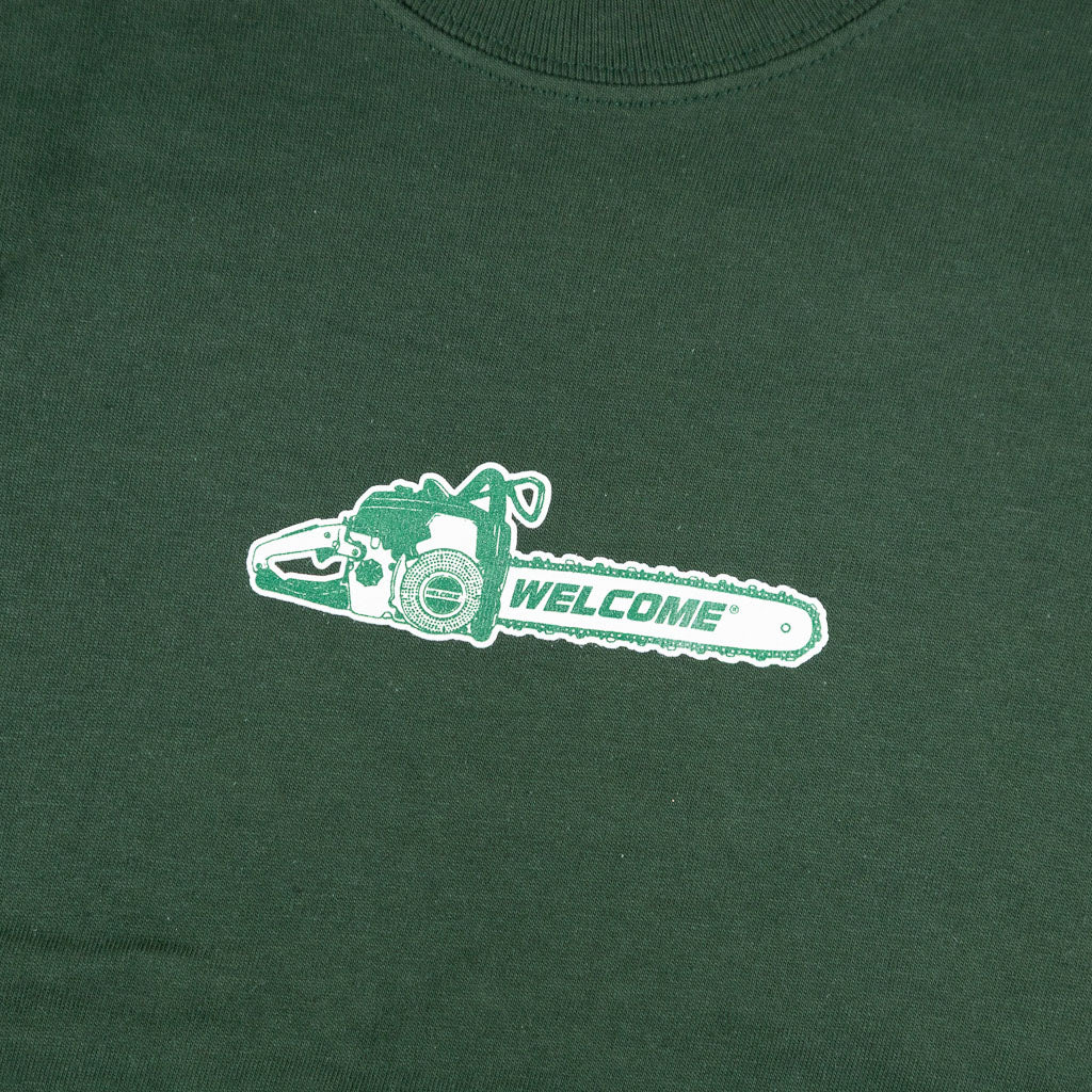 Welcome Skate Store Chainsaw Forest Green T-Shirt