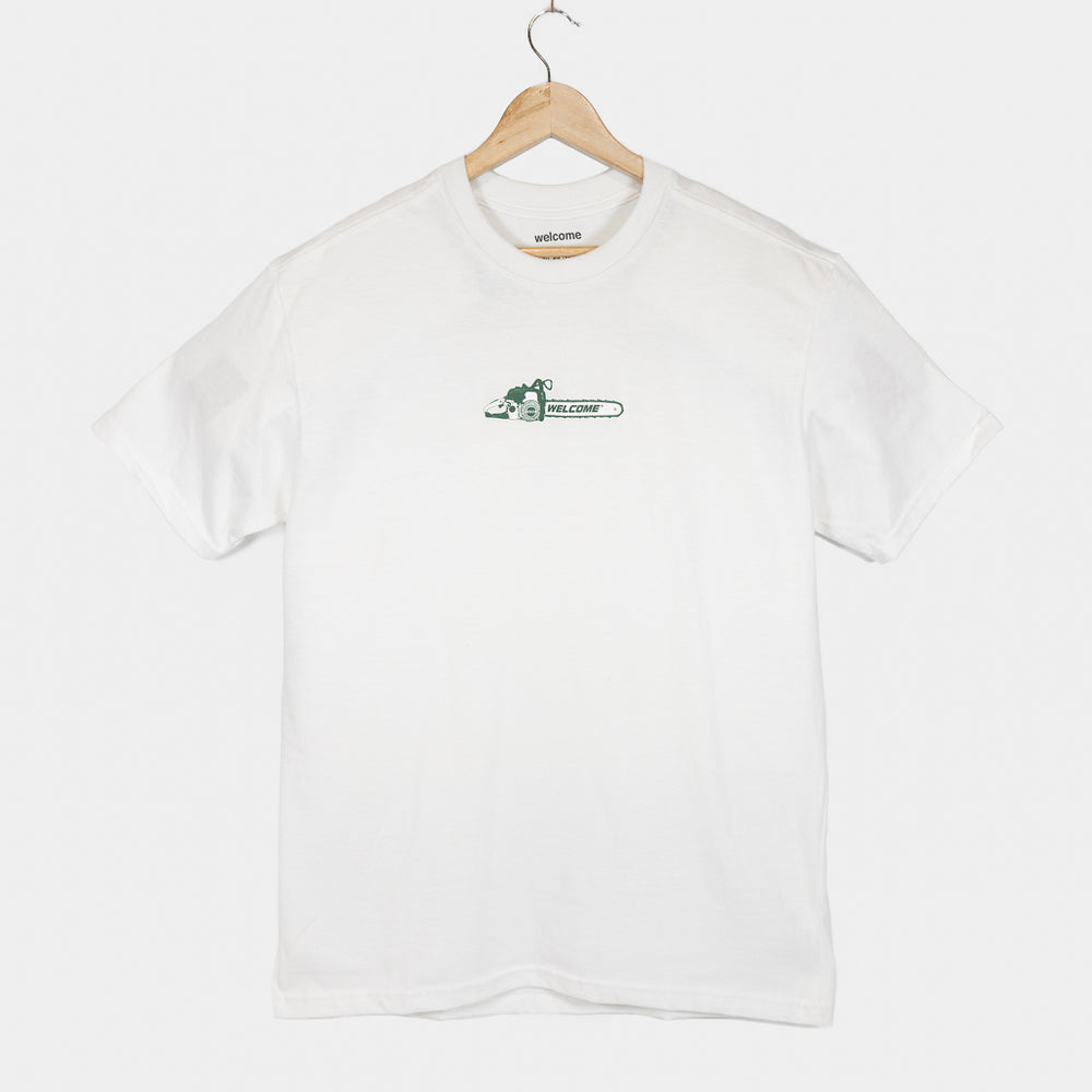Welcome Skate Store Chainsaw White T-Shirt