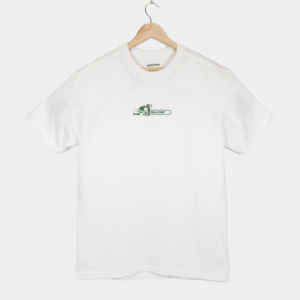 Welcome Skate Store Chainsaw White T-Shirt