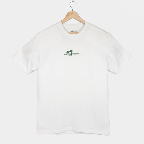 Welcome Skate Store - Chainsaw T-Shirt - White