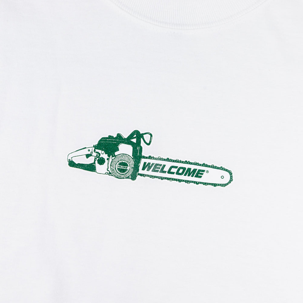 Welcome Skate Store Chainsaw White T-Shirt