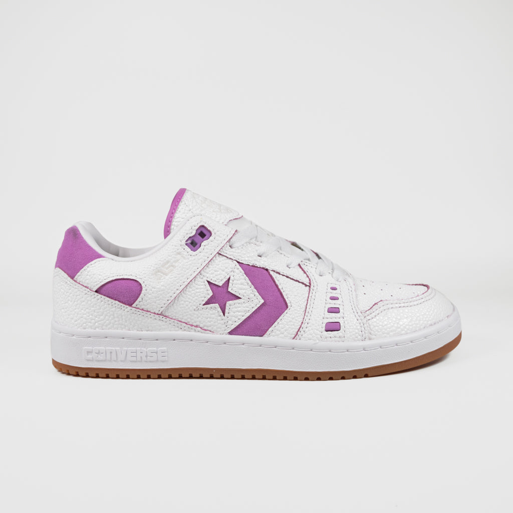 Converse Cons White Leather And Fuchsia Alexis Sablone AS-1 Pro Ox Shoes